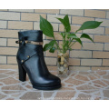 Black Women Ankle Boots (Hcy02-751)